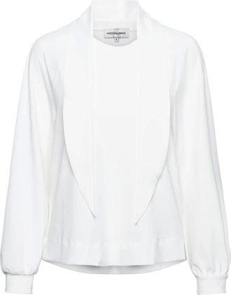&Co Woman Lange Mouw Cr&ecirc;pe Top - Dames - Blouses & Shirts - Wit - Maat: 3XL Poliester