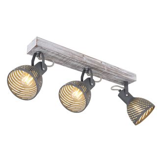 Globo Lighting Foco - Mori - Blanco - Madera - Foco De Superficie - E27 - Globo