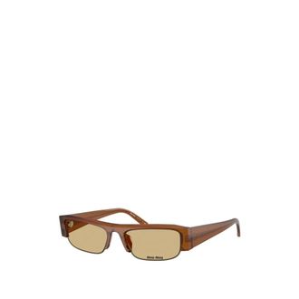 Miu Miu MU B07S Zonnebril - Dames - Accessoires - Bruin - Maat: 51 MM Polyamide