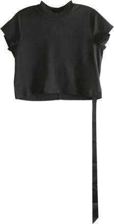 Rick Owens Cropped Small Level Tee Nero
