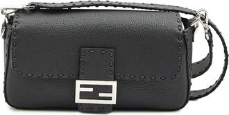 Fendi Baguette Macro-stitch Messenger Bag
