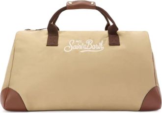 MC2 Saint Barth Spacious Rectangular Duffle Bag with Leather Accents