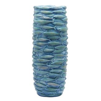 Schubiger M&ouml;bel Vase Fischkarusell Hellblau H: 72 cm