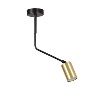 Wonderlamp Foco de techo estilo moderno con foco orientable dorado