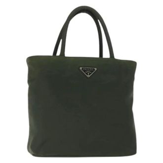 Prada Pre-owned Tote Bags, female, Green, Size: ONE SIZE Pre-owned Vintage Tote Bag
