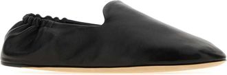 The Row Womens Casa Flat Black Lamb