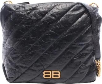 Balenciaga Pre-owned Balenciaga Medium Quilted Calfskin Crush Crossbody Ladies R2UDDSPAWOT2UGY0