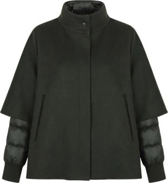 Moorer Resia-CWR Jacket - Dames - Winterjassen - Groen - S - Wol - Jassen