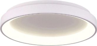 Trade Shop Trade Shop Traesio - Trade Shop - Plafoniera Modern Tonda Led Cct 60 w 3000k 4000k Lampada Parete 80 Cm - Blanco