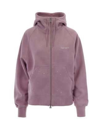 Carhartt Work in Progress Splatter Women Hooded Painter Cotton Hoodie