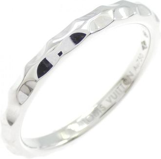 Louis Vuitton White Gold (18K) Band Ring (Pre-Owned)