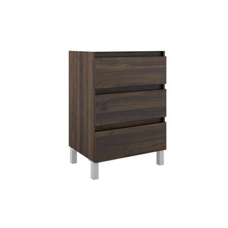 Saniclass Chaci PLUS Badkamermeubelset - 60x86x46cm - topblad - 3 lades - noten (hout)