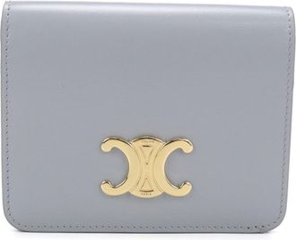 Celine Blue Leather Wallet (Bi-Fold) (Pre-Owned)