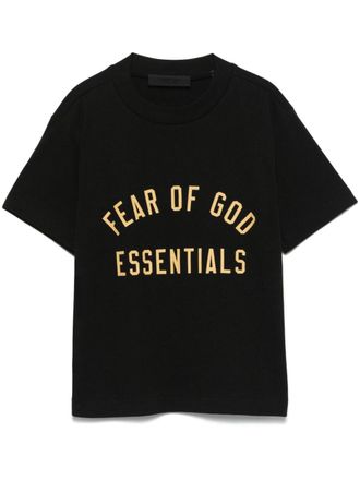 Fear of God logo-print T-shirt - Black