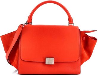 Celine Trapeze Bag Leather Small satchel - Rood