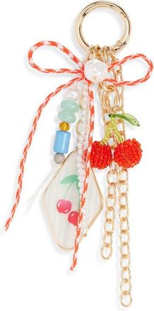 Chelsea28 Cherry Cluster Bag Charm in Red Multi- Gold at Nordstrom