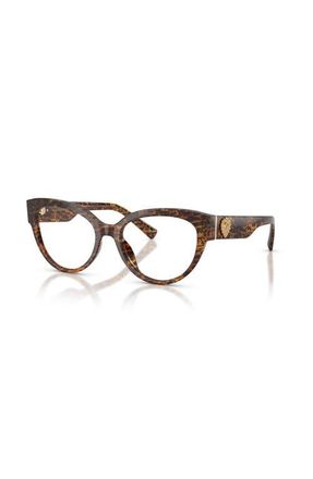 Dolce & Gabbana 54mm Cat Eye optical glasses in Brown at Nordstrom