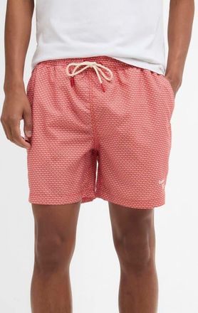 Barbour Shell Swim Trunks in Red at Nordstrom, Size Xx-Large