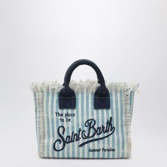 MC2 Saint Barth Colette striped white/light blue bag