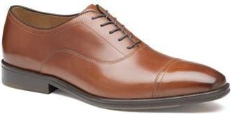 Johnston & Murphy Sullivan Cap Toe Oxford in Tan Italian Calfskin at Nordstrom Rack, Size 9