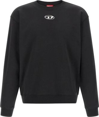 Diesel S-Norm-Iod Sweater - Heren - Sweatshirts - Zwart - L - Katoen - Hoodies & sweatvesten