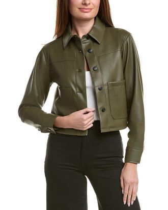 Joe's Joes Jeans Vegan Cropped Patch Pocket Jacket