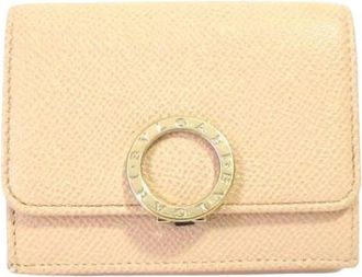 Bulgari Pre-owned Wallets, female, Beige, Size: ONE SIZE Pre-owned Vintage Wallet (tri-fold)