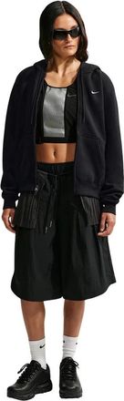 Nike Studio Fleece Medium Weight Full-Zip Hoodie - Dames - Sport - Zwart - Maat: XL Fleece
