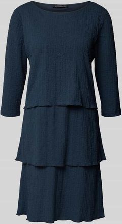 Betty Barclay Regular Fit Minikleid mit Strukturmuster in Marine, Gr&ouml;&szlig;e 36