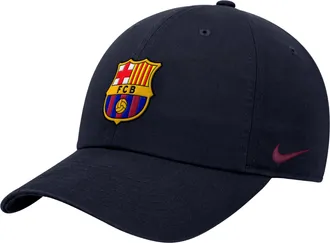 Nike FC Barcelona Club Nike Mens Adjustable Cap in Blue | C16941C991FCBC-NVY
