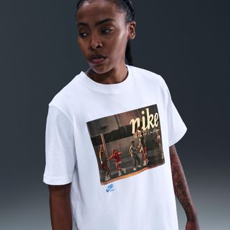 Nike Womens Basketball T-Shirt in White | HV7004-100