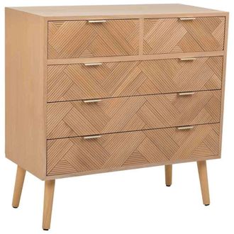 Wanderlust Deco C&oacute;moda de madera 80x39,5x81 marr&oacute;n