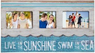 Beachcombers Sunshine And Sea Tri Picture Frame in Blue at Nordstrom, Size Medium