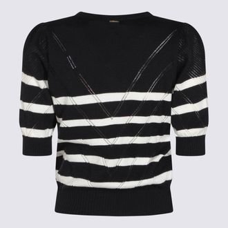 Twin-Set Womens Sweaters Riga Blue-Neve Co Ws Blue/neve
