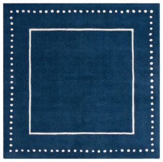 Safavieh Alfombra lana azul marino/marfil 152 x 152 cm