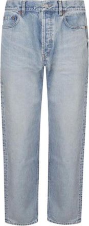 Saint Laurent Straight Jeans, male, Blue, Size: W32 Slim Jeans
