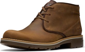 Clarks Mens Morris Peak Waterproof Chukka Boot, Beeswax Leather, 9.5 UK
