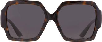 Versace Dark Grey Square Ladies Sunglasses VE4453 108/87 56
