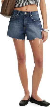 Cotton On Original Denim Cutoff Shorts in Scorpio Blue Rip at Nordstrom, Size 10