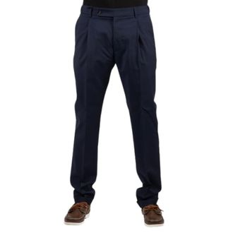 Berwich Broeken, Heren, Blauw, S, Leer, Mz 1460Xretrolong Retrolong Broek