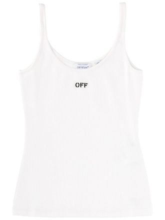Off-white Tank Top With Logo