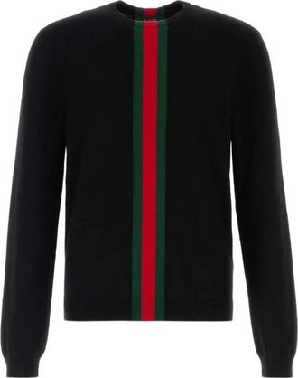 Gucci Crewneck Kasjmier Trui - Heren - Cashmere truien - Zwart - XL - Kasjmier - Truien & Vesten