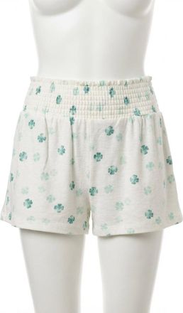 Z Supply Dawn Clover Shorts In Vanilla Ice