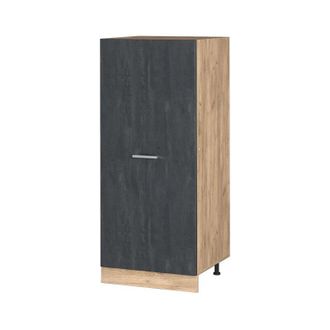 Vicco Armario Para Horno Empotrado R-line, Hormig&oacute;n Negro, 60 Cm