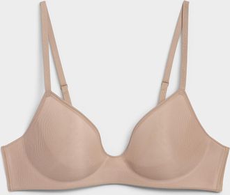 Calvin Klein Womens Ultra-lightweight sheer spacer wireless bra