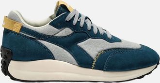 Diadora Mens Diadora Race Suede SW Quarry/Tapestry Trainer - Blue - Size: 10