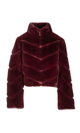Generation Love Brianna Faux Fur Jacket in Red at Nordstrom, Size Xx-Large