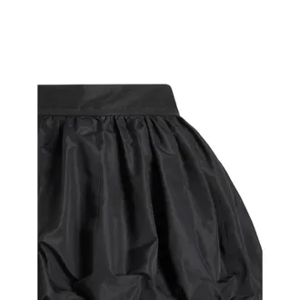Patou Puffball Hem Pleated Skirt - Black