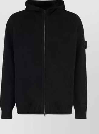 Stone Island cashmere zip hoodie sweater