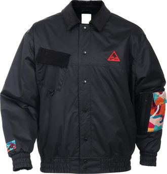 Generic NKE Protect Basketball training jacket mens medium M oversized coat black DV9877 010 sportswear